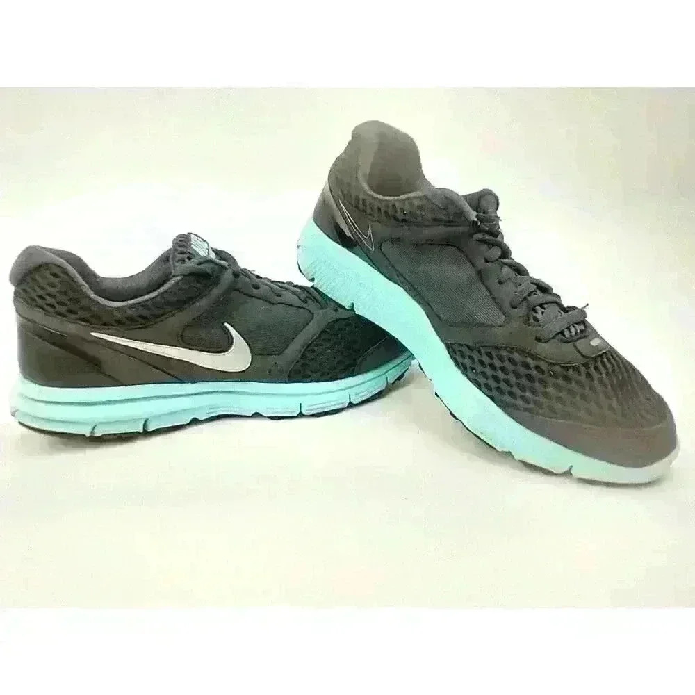Nike Womens Lunarfly 2 Running Shoes black blue 429850 Low Top Lace Up Mesh 8.5